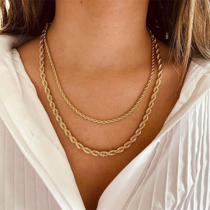 Bianca Rope Chain Gold Halskjede