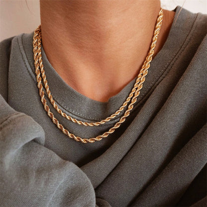 Bianca Rope Chain Gold Halskjede