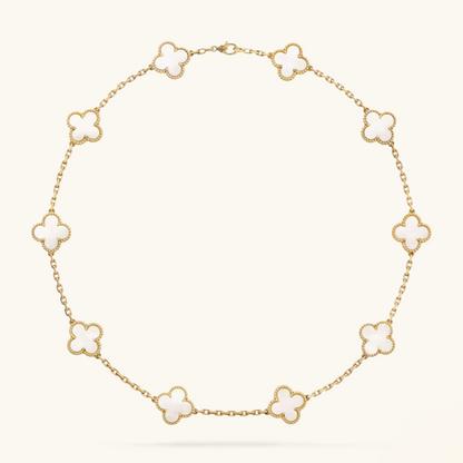 CLOVER | 10 Motive White Necklace