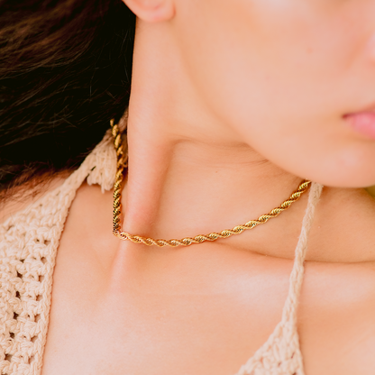 Bianca Rope Chain Gold Halskjede