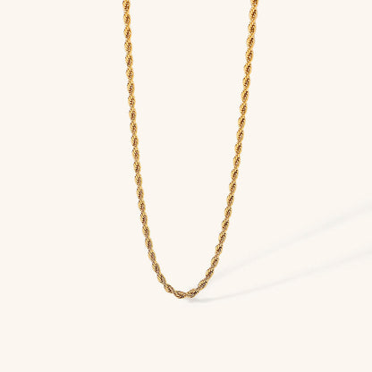 Calle Rope Chain Gold Halskjede