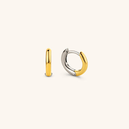 Ingrid Dual Tone Hoop øredobber