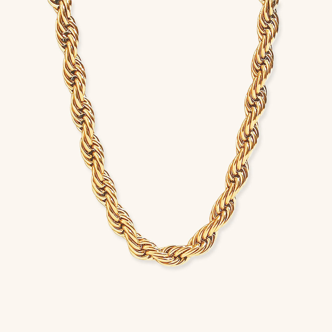 Mila Golden Twist Halskjede