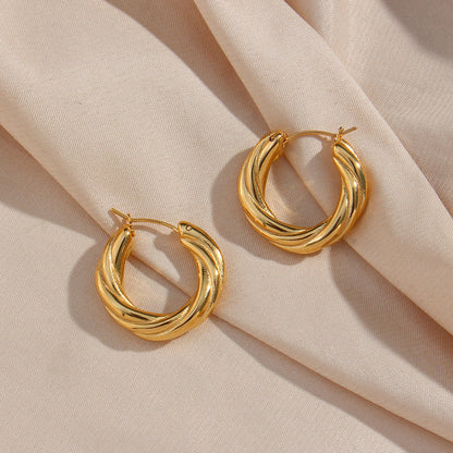 Denisse Twisted Hoop Earrings