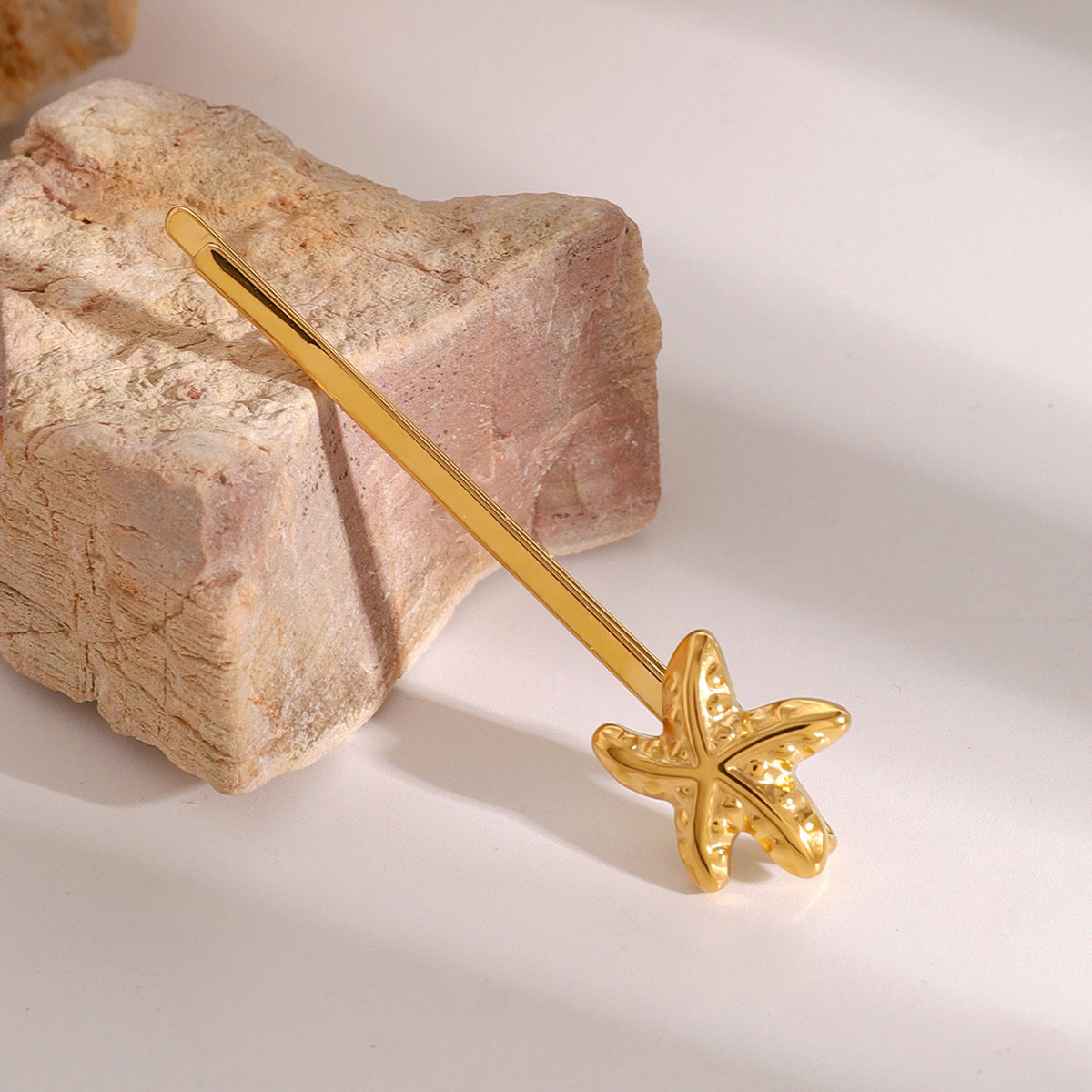 Stellar Starfish Gold French Pin