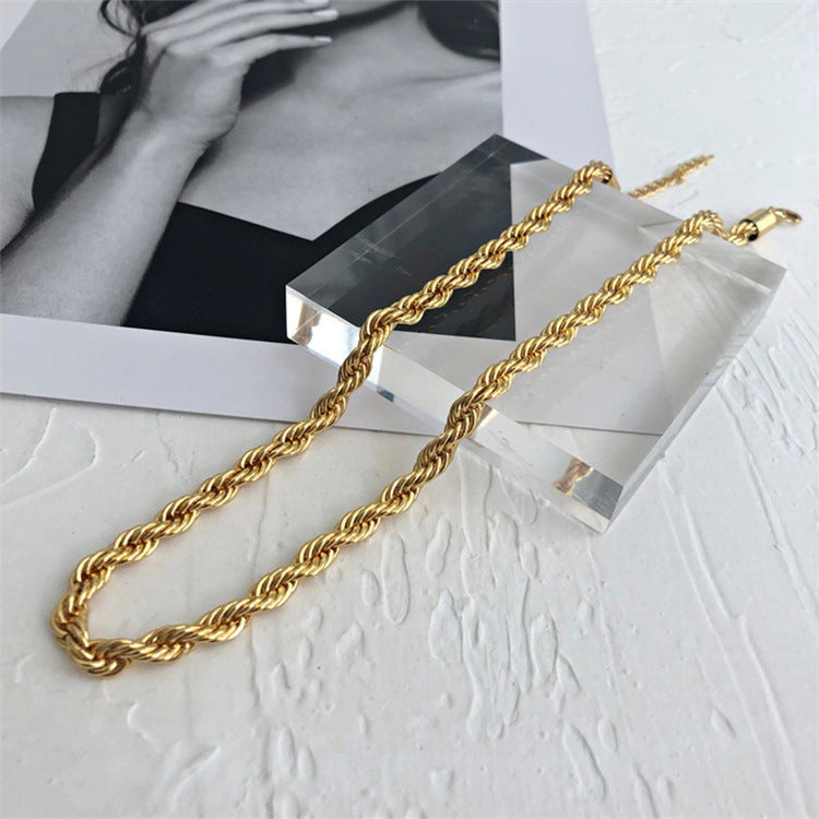 Bianca Rope Chain Gold Halskjede