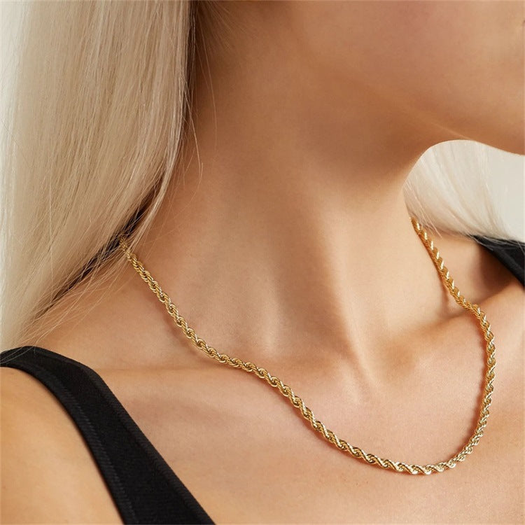 Bianca Rope Chain Gold Halskjede