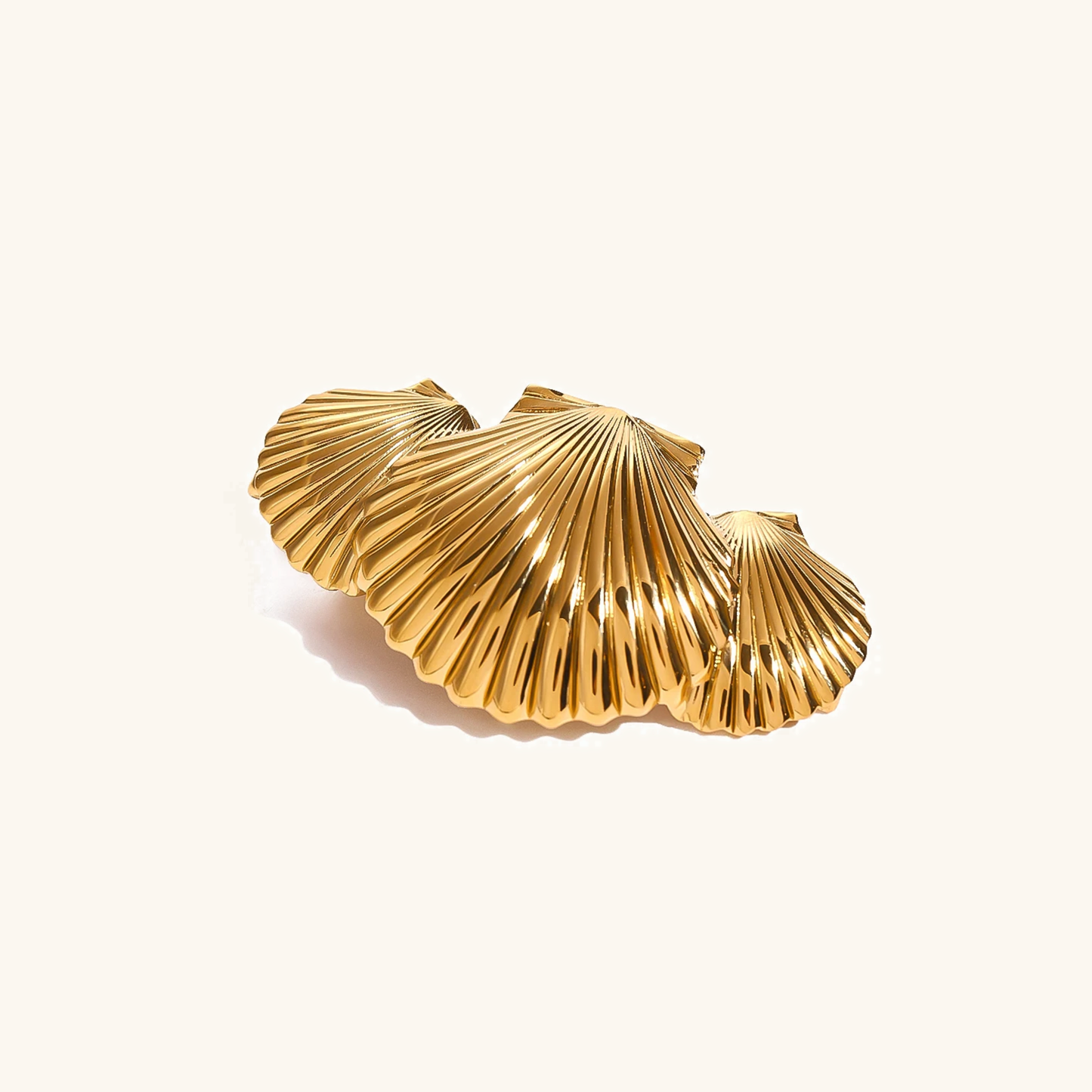 Tidal Sea Shell Gold Hårklips