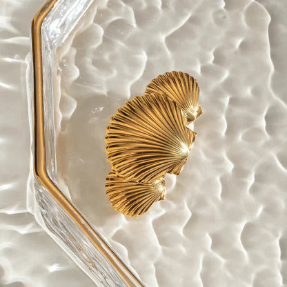 Tidal Sea Shell Gold Hårklips