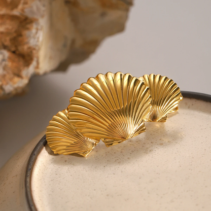 Tidal Sea Shell Gold Hårklips