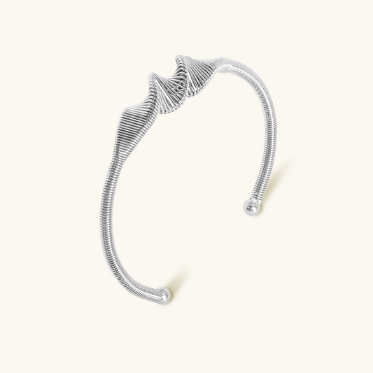 Wave Bangle Armbånd - Sølv 